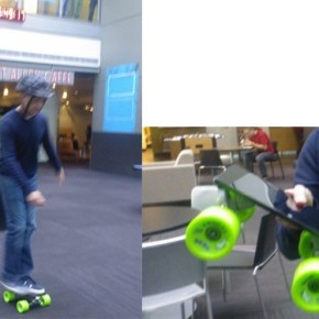 Microsoft turns Surface tablet into a skateboard, Windows chief Steven Sinofsky takes it for a spin